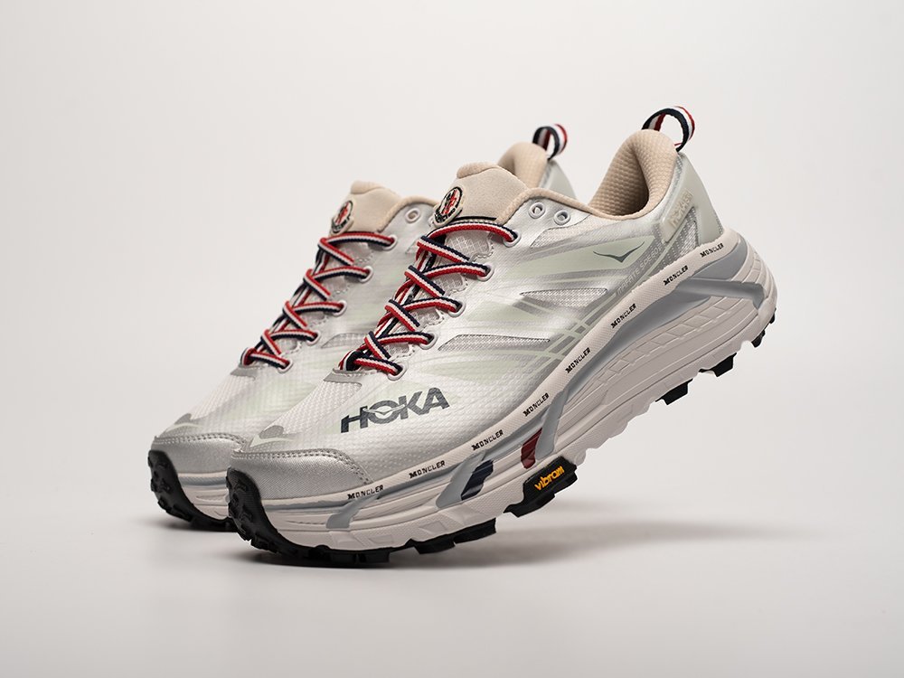 Hoka x Moncler х Mafate Speed 2 белые текстиль мужские (AR32557) - фото 2