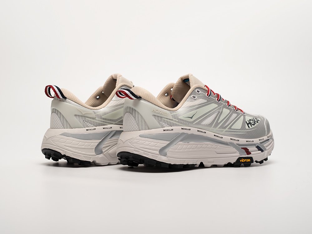 Hoka x Moncler х Mafate Speed 2 белые текстиль мужские (AR32557) - фото 3