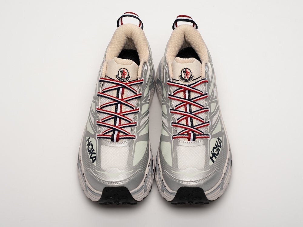 Hoka x Moncler х Mafate Speed 2 белые текстиль мужские (AR32557) - фото 4