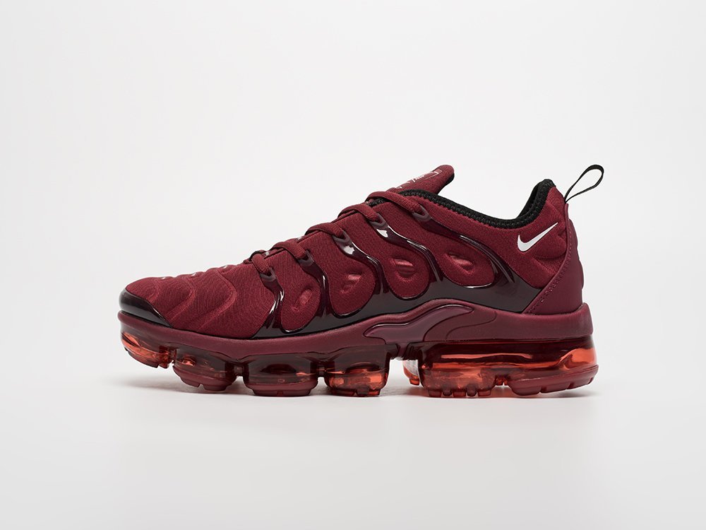 Nike Air VaporMax Plus бордовые текстиль мужские (AR32571) - фото 1 Nike Air VaporMax Plus бордовые текстиль мужские (AR32571) - фото 1