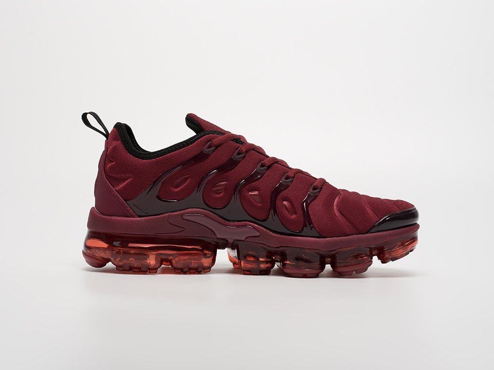 Nike Air VaporMax Plus бордовые текстиль мужские (AR32571) - фото 3