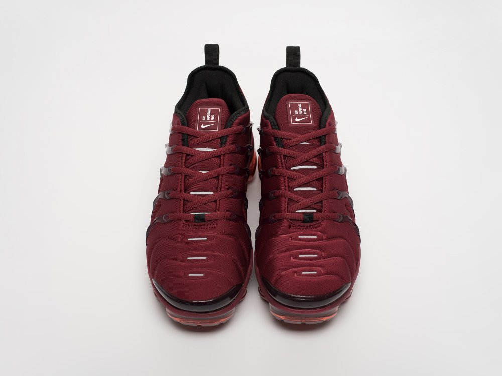 Nike Air VaporMax Plus бордовые текстиль мужские (AR32571) - фото 6