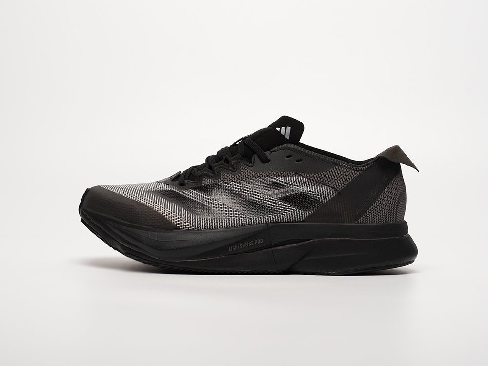 Adidas Adizero Boston 12 черные текстиль мужские (AR32596) - фото 1 Adidas Adizero Boston 12 черные текстиль мужские (AR32596) - фото 1