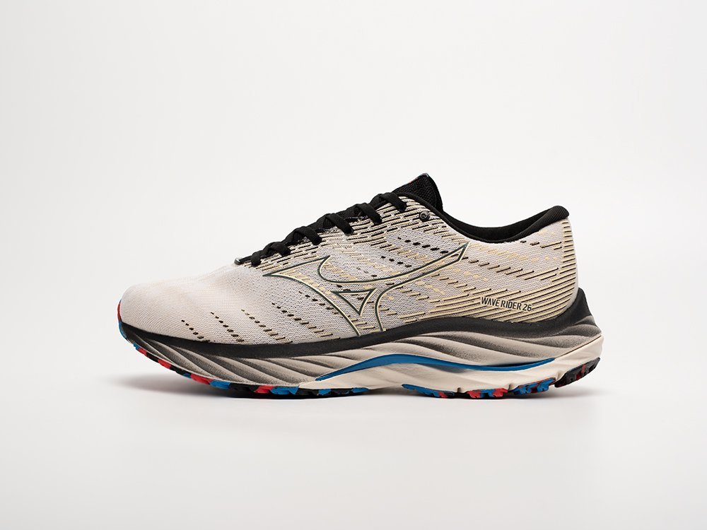 Mizuno Wave Rider 26 серые текстиль мужские (AR32598) - фото 1 Mizuno Wave Rider 26 серые текстиль мужские (AR32598) - фото 1