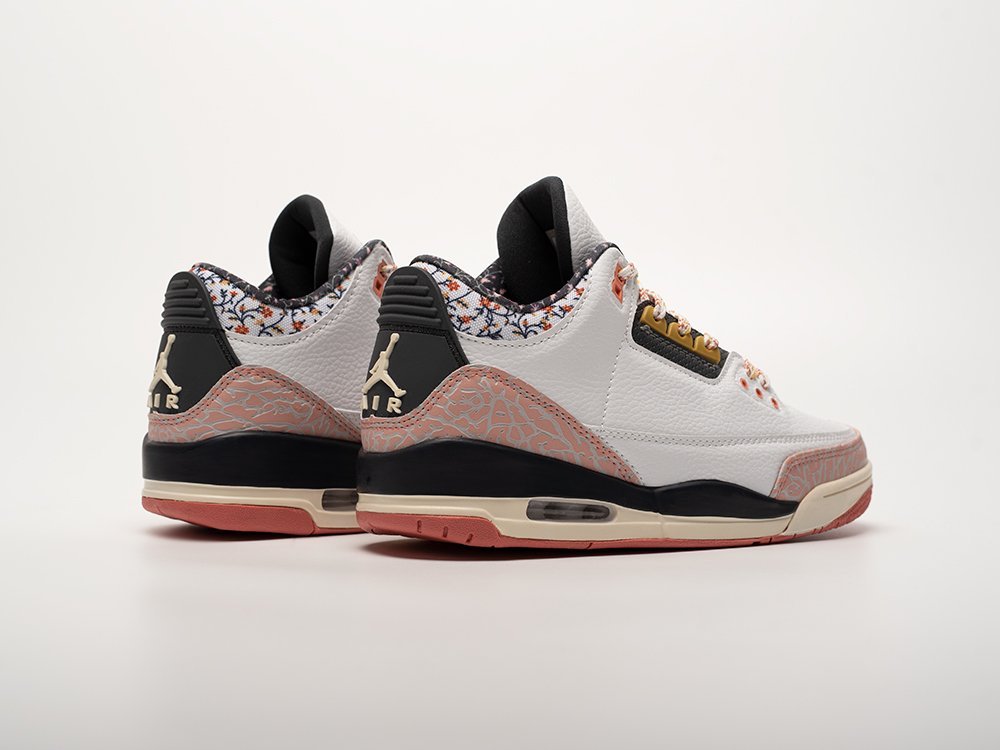 Nike Air Jordan 3 Retro Vintage Floral белые кожа мужские (AR32625) - фото 4 Nike Air Jordan 3 Retro Vintage Floral белые кожа мужские (AR32625) - фото 4