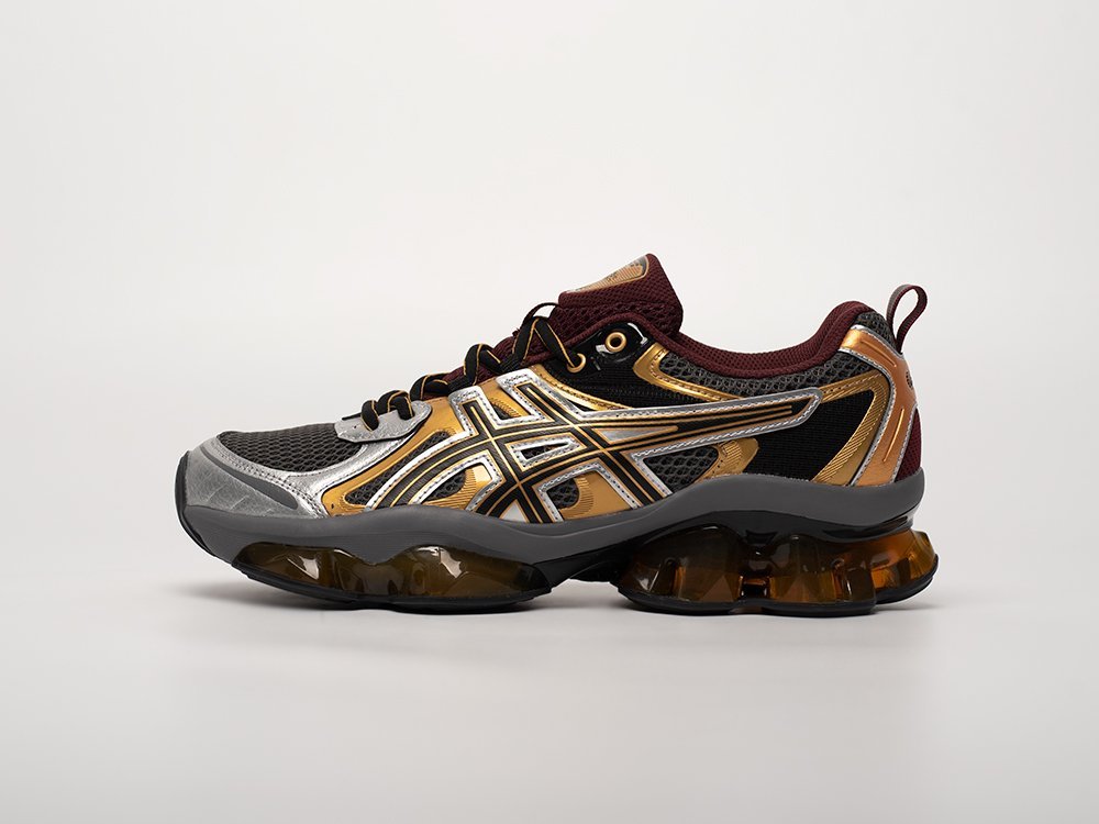 Asics Gel Quantum Kinetic Grey Gold Burgundy