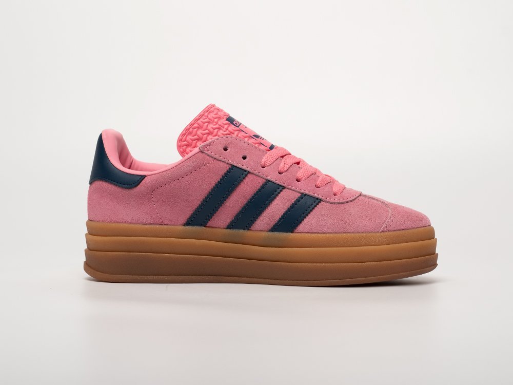 Adidas Gazelle Bold WMNS розовые замша женские (AR32632) - фото 3