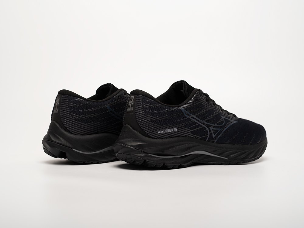 Mizuno Wave Rider 26 черные текстиль мужские (AR32642) - фото 4