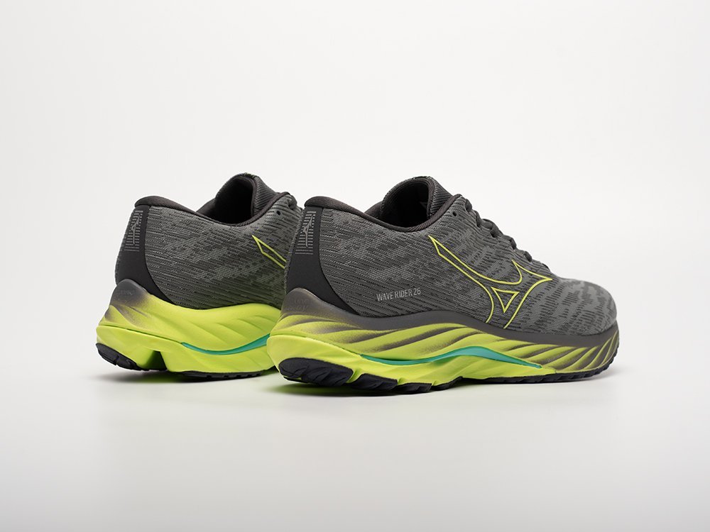 Mizuno Wave Rider 26 серые текстиль мужские (AR32644) - фото 4