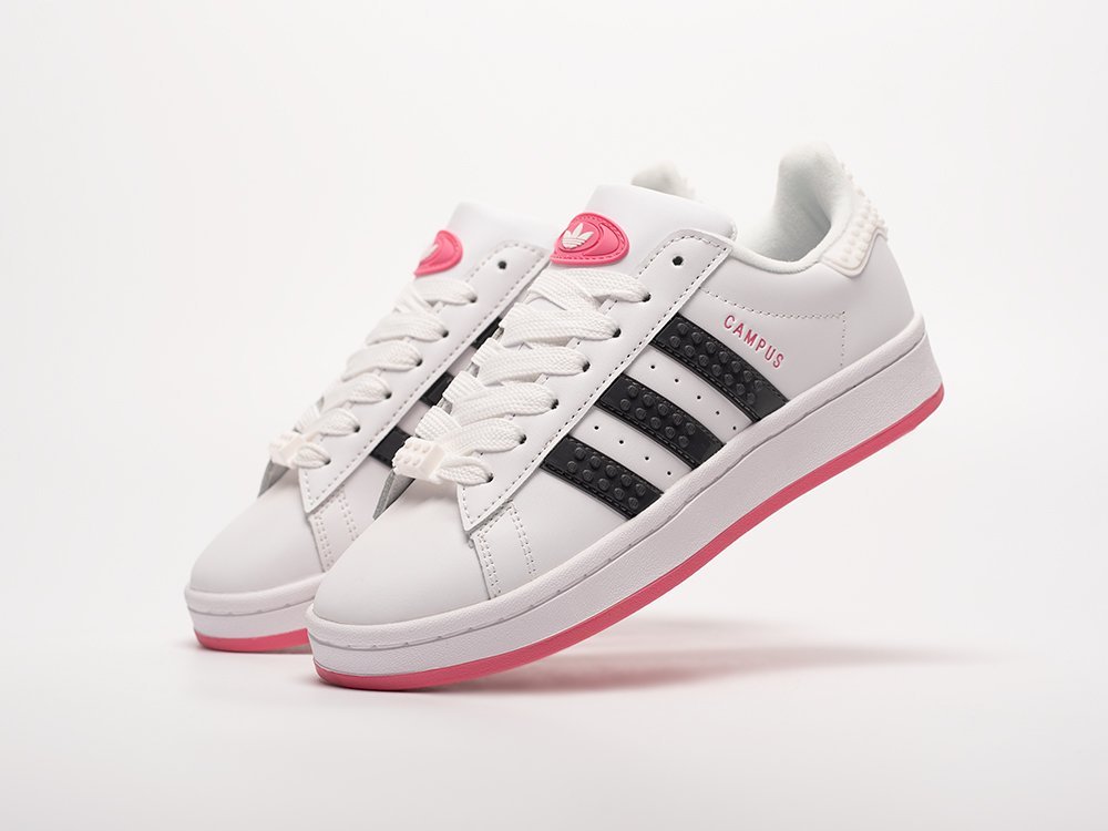 Adidas x LEGO x Campus WMNS белые кожа женские (AR32647) - фото 2 Adidas x LEGO x Campus WMNS белые кожа женские (AR32647) - фото 2