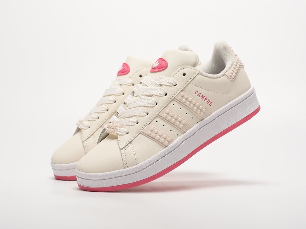 Adidas x LEGO x Campus WMNS бежевые кожа женские (AR32648) - фото 2