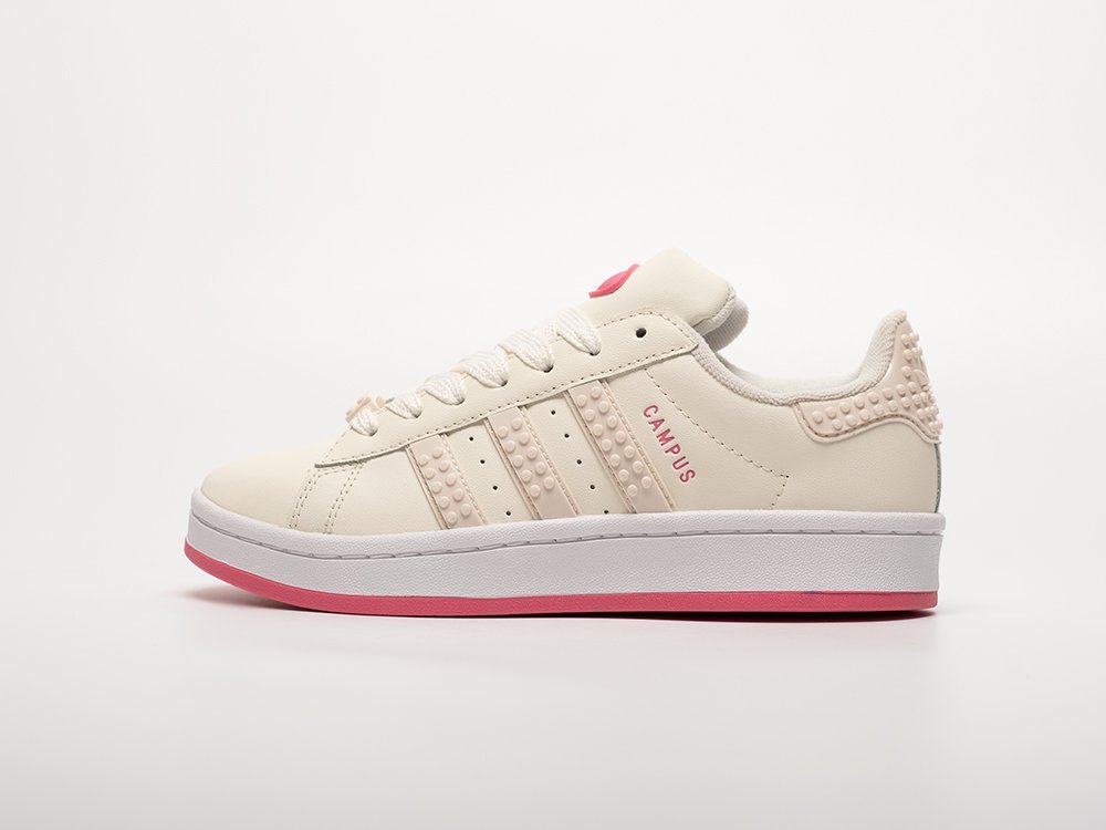 Adidas x LEGO x Campus WMNS бежевые кожа женские (AR32648) - фото 1