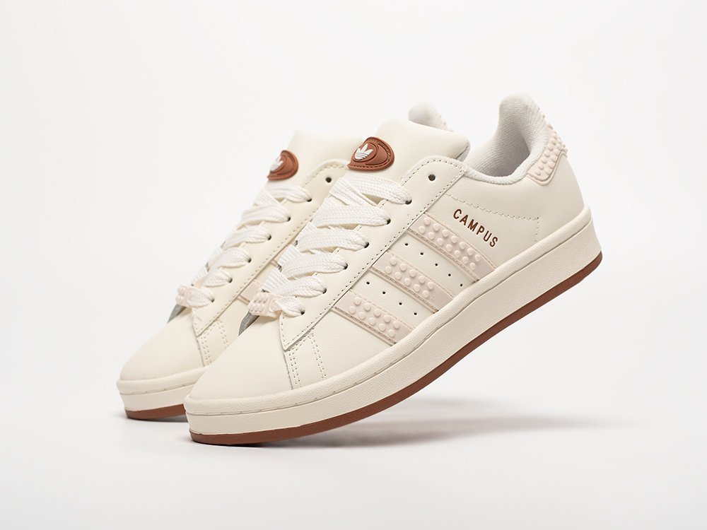 Adidas x LEGO x Campus WMNS бежевые кожа женские (AR32650) - фото 2