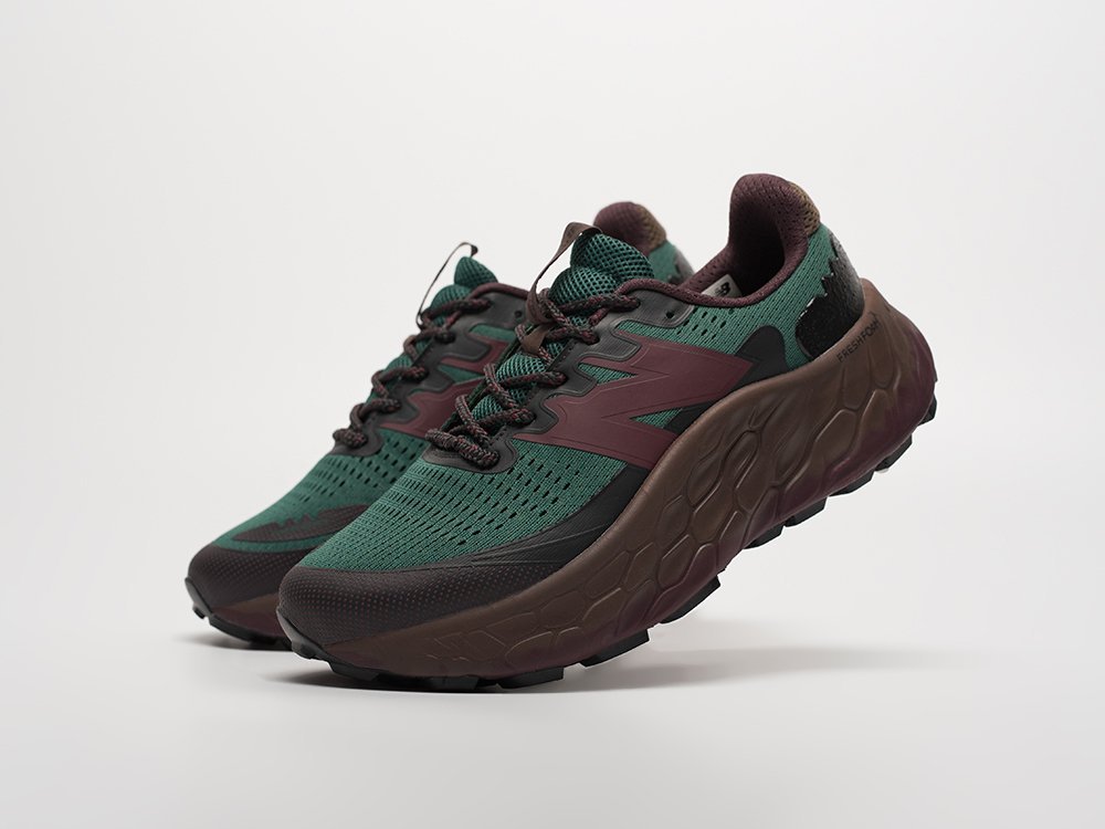 New Balance Fresh Foam X More Trail v3 зеленые текстиль мужские (AR32670) - фото 2