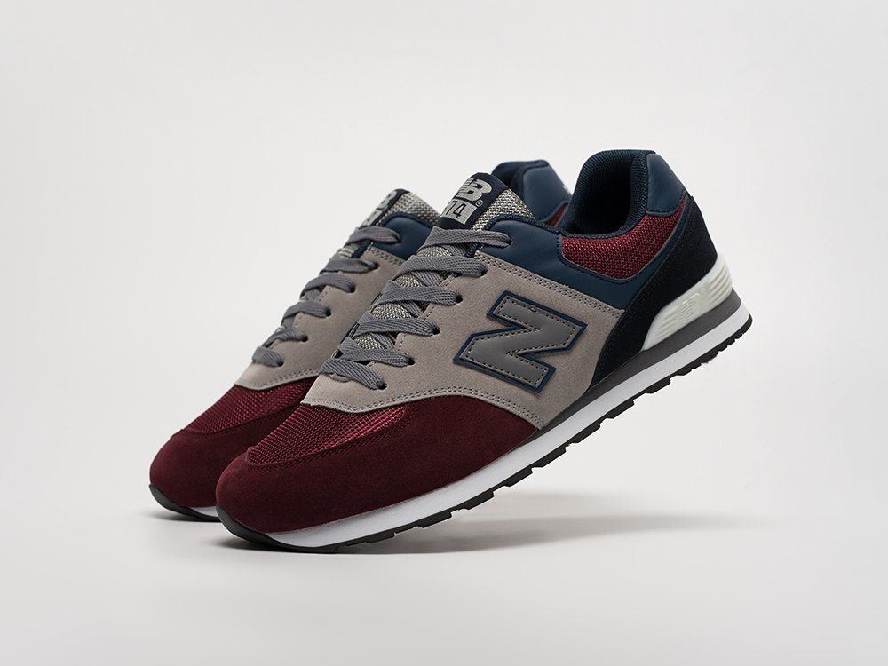 New Balance 574 Burgungy Grey Navy Blue