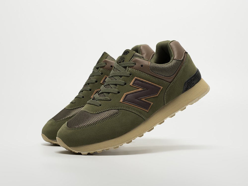New Balance 574 зеленые замша мужские (AR32706) - фото 2 New Balance 574 зеленые замша мужские (AR32706) - фото 2