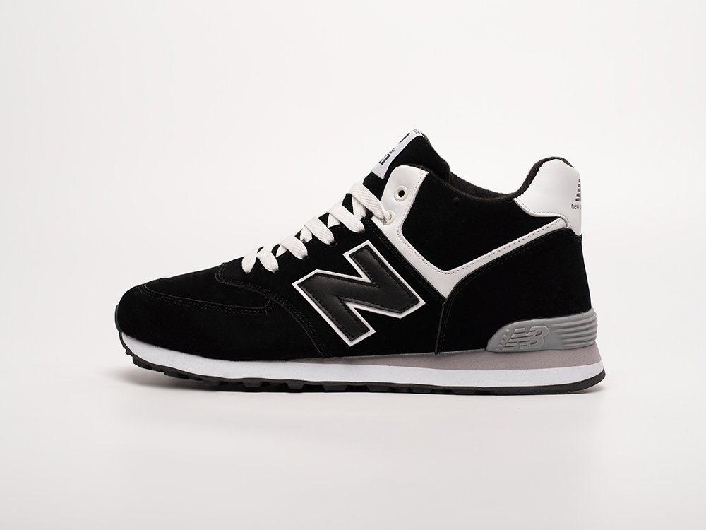 New Balance 574 Mid черные замша мужские (AR32710) - фото 1