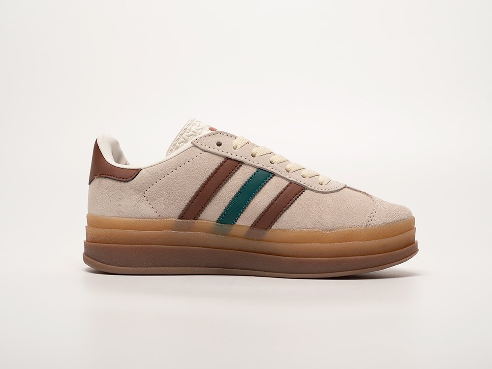 Adidas Gazelle Bold WMNS бежевые замша женские (AR33013) - фото 3