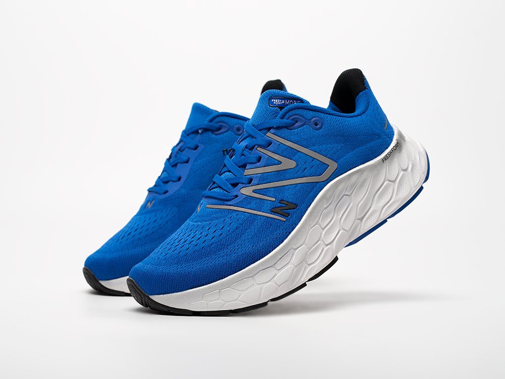 New Balance Fresh Foam X More Trail v4 синие текстиль мужские (AR33034) - фото 2