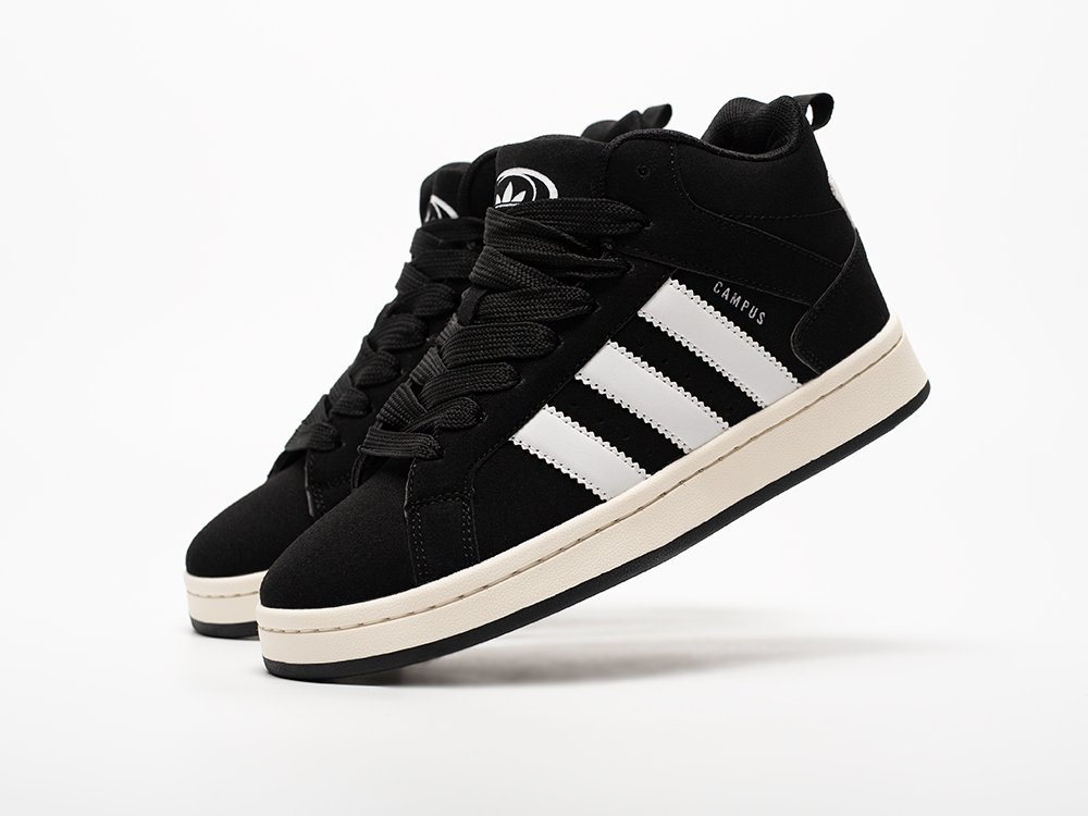 Adidas Campus High WMNS черные замша женские (AR33128) - фото 2