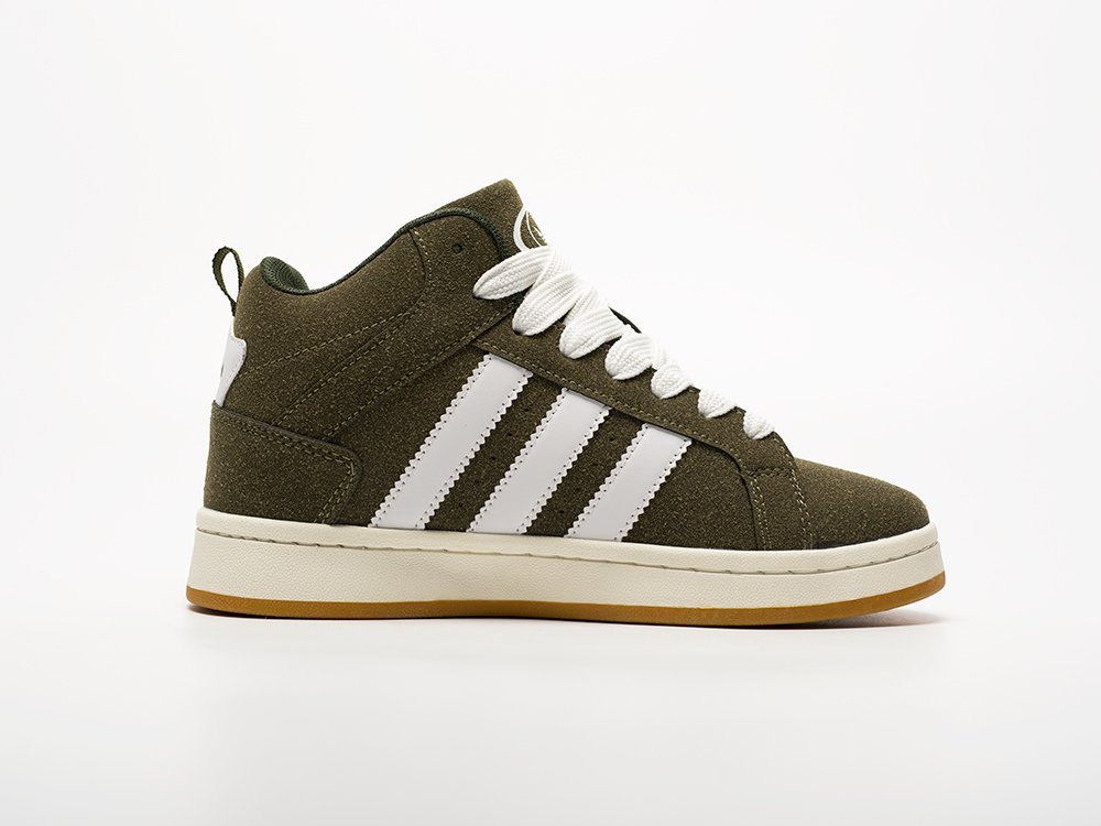 Adidas Campus High WMNS зеленые замша женские (AR33130) - фото 4