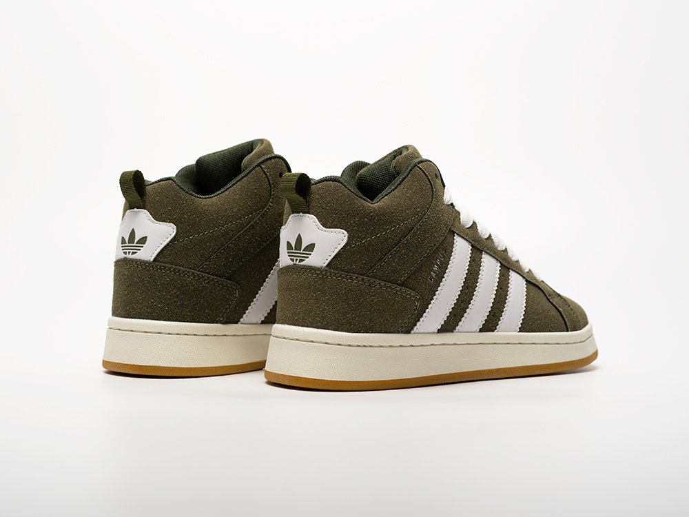 Adidas Campus High WMNS зеленые замша женские (AR33130) - фото 5