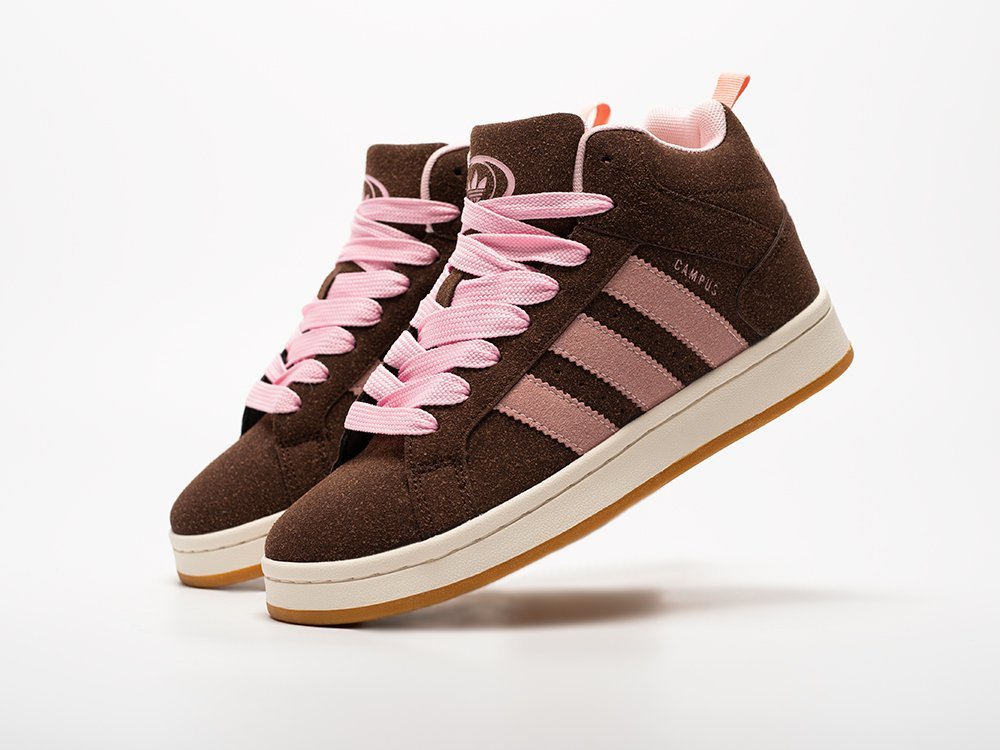 Adidas Campus High WMNS коричневые замша женские (AR33132) - фото 2