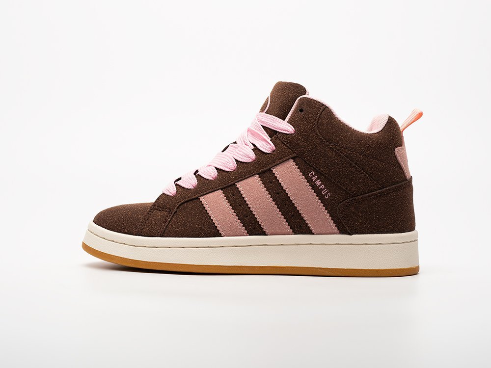 Adidas Campus High WMNS коричневые замша женские (AR33132) - фото 1