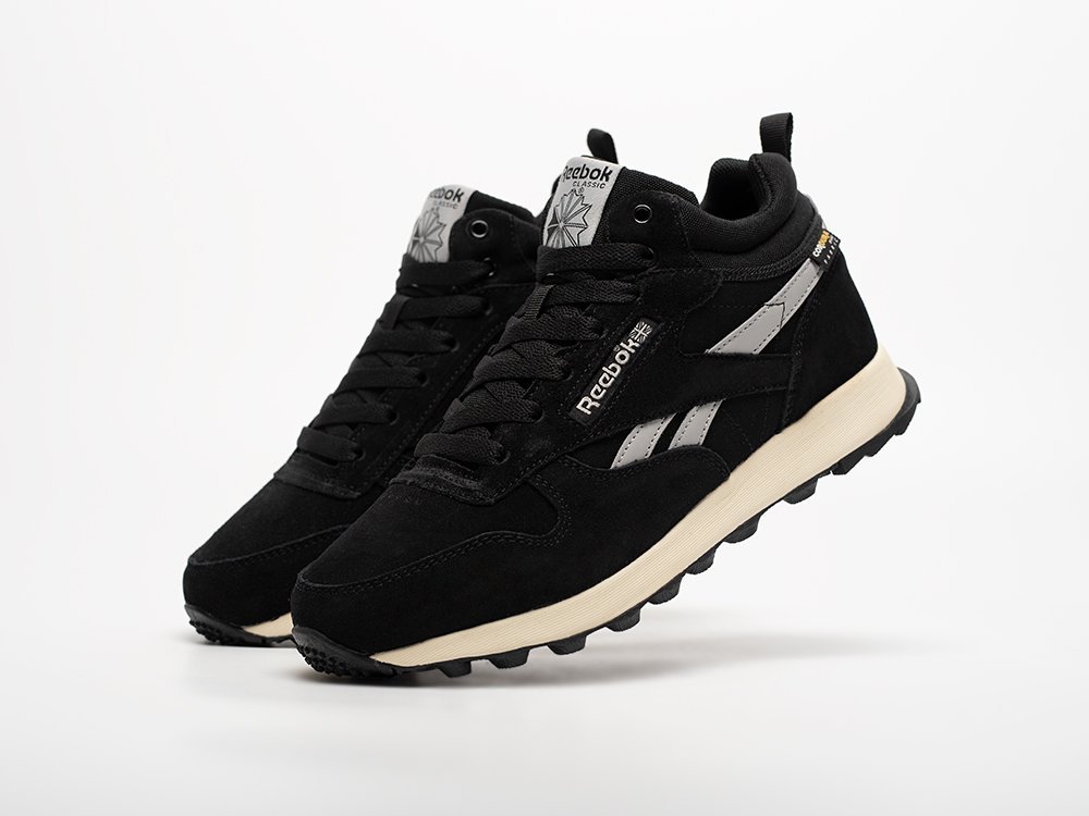 Reebok Classic Leather Mid Ripple черные замша мужские (AR33151) - фото 2 Reebok Classic Leather Mid Ripple черные замша мужские (AR33151) - фото 2