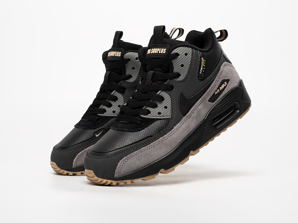 Nike Air Max 90 Mid Winter WMNS черные кожа женские (AR33167) - фото 2