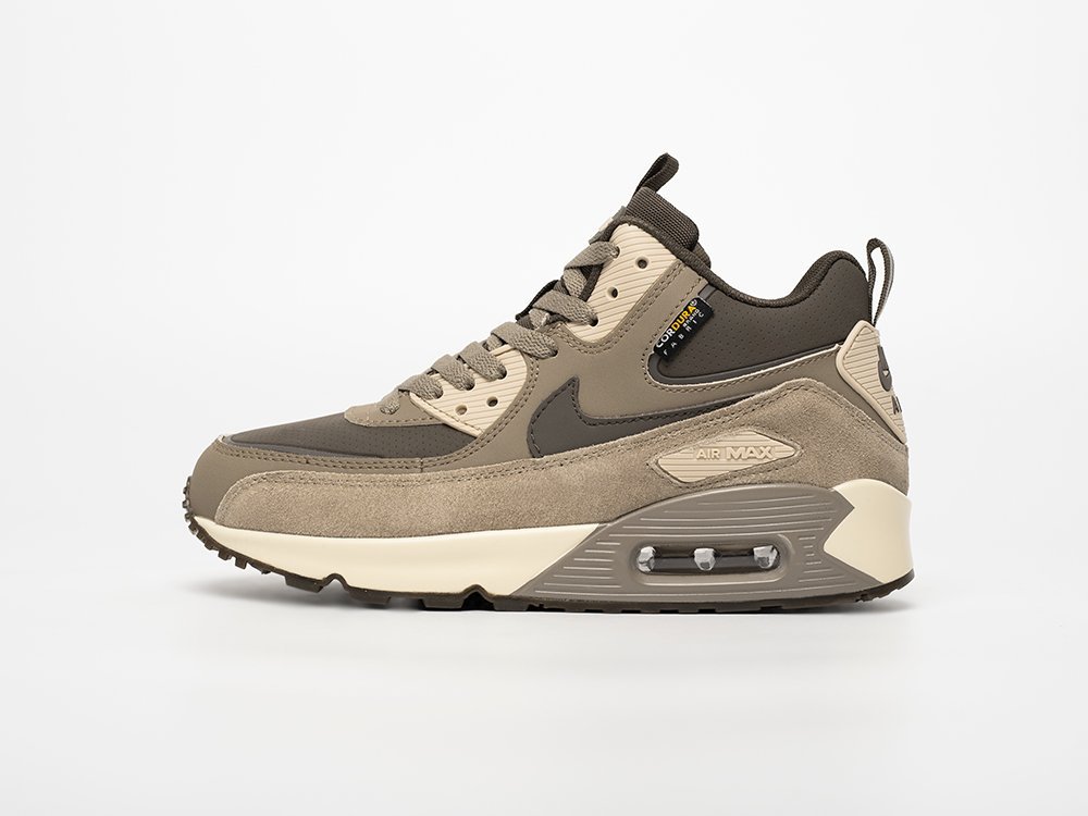 Nike Air Max 90 Mid Winter WMNS бежевые кожа женские (AR33168) - фото 1