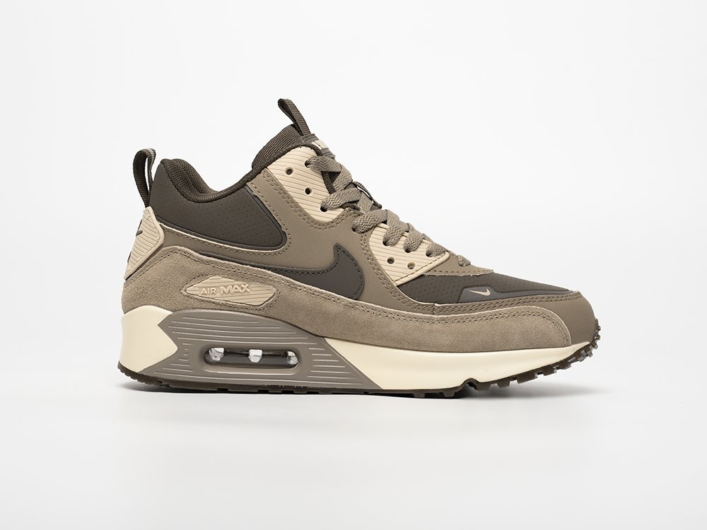 Nike Air Max 90 Mid Winter WMNS бежевые кожа женские (AR33168) - фото 3