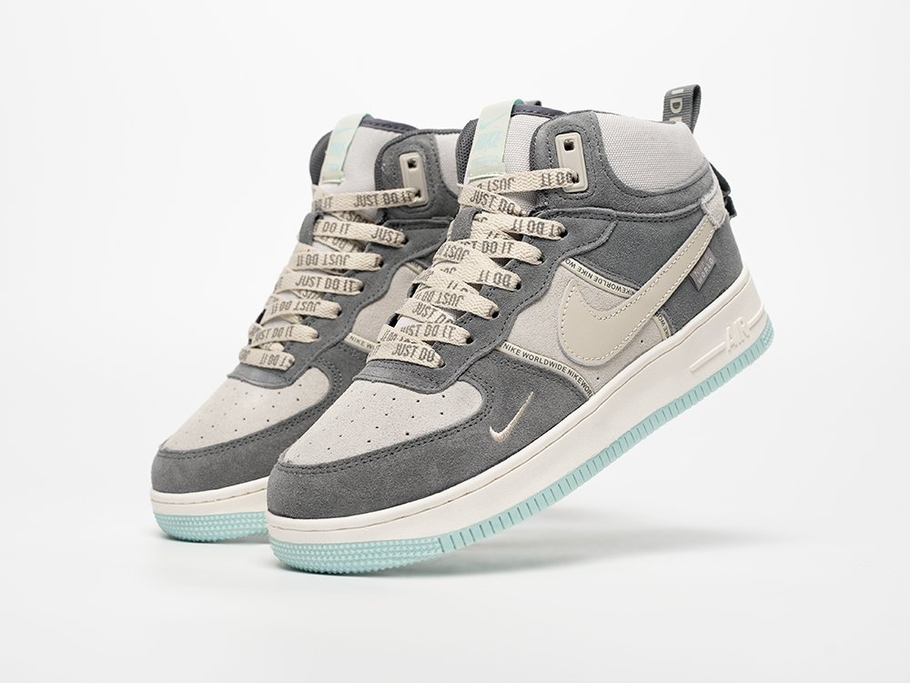 Air force 1 mid blue and white best sale