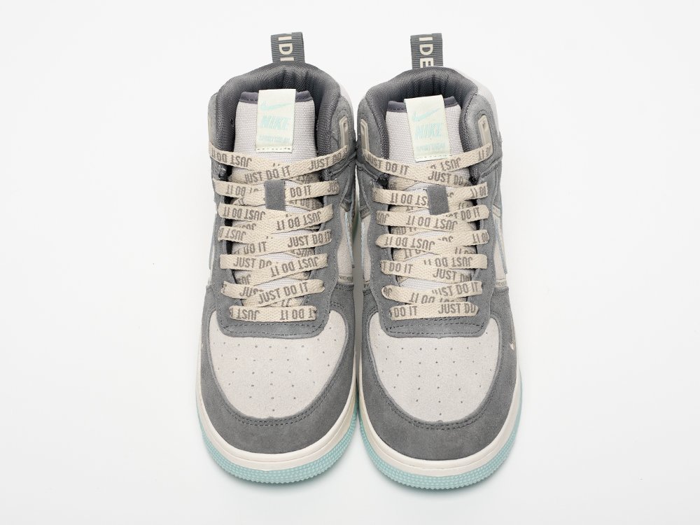 Nike Air Force 1 Mid WMNS серые замша женские (AR33170) - фото 6 Nike Air Force 1 Mid WMNS серые замша женские (AR33170) - фото 6