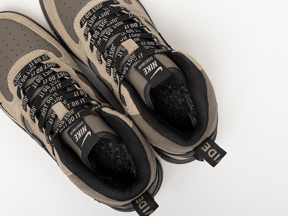 Nike Air Force 1 Mid WMNS серые замша женские (AR33171) - фото 8 Nike Air Force 1 Mid WMNS серые замша женские (AR33171) - фото 8