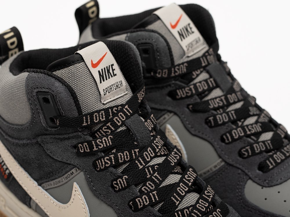 Nike air force 1 mid '07 trainers in black/white best sale