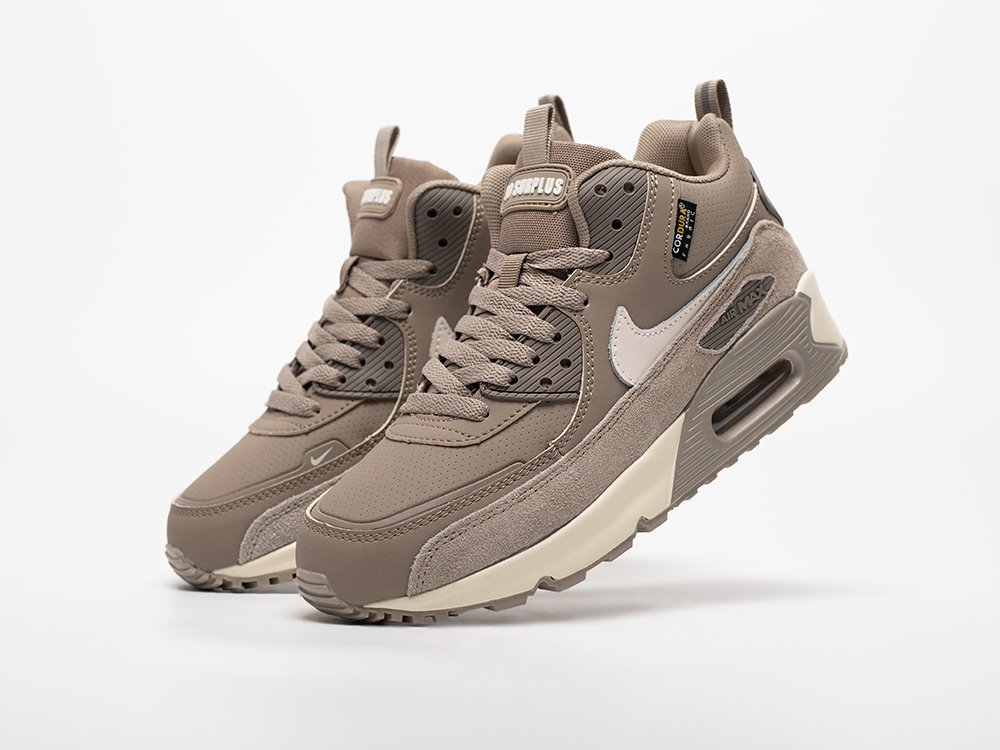 Nike Air Max 90 Mid Winter WMNS серые кожа женские (AR33202) - фото 2