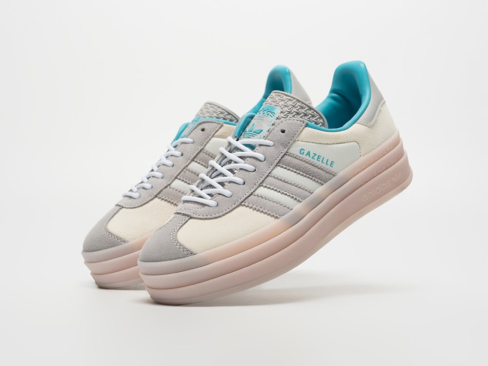 Adidas Gazelle Bold WMNS бежевые замша женские (AR33210) - фото 2