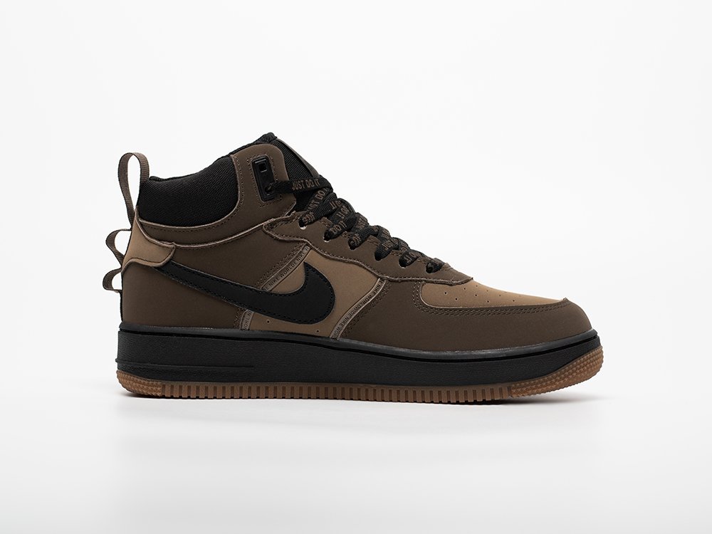 Nike Air Force 1 Mid коричневые кожа мужские (AR33239) - фото 3