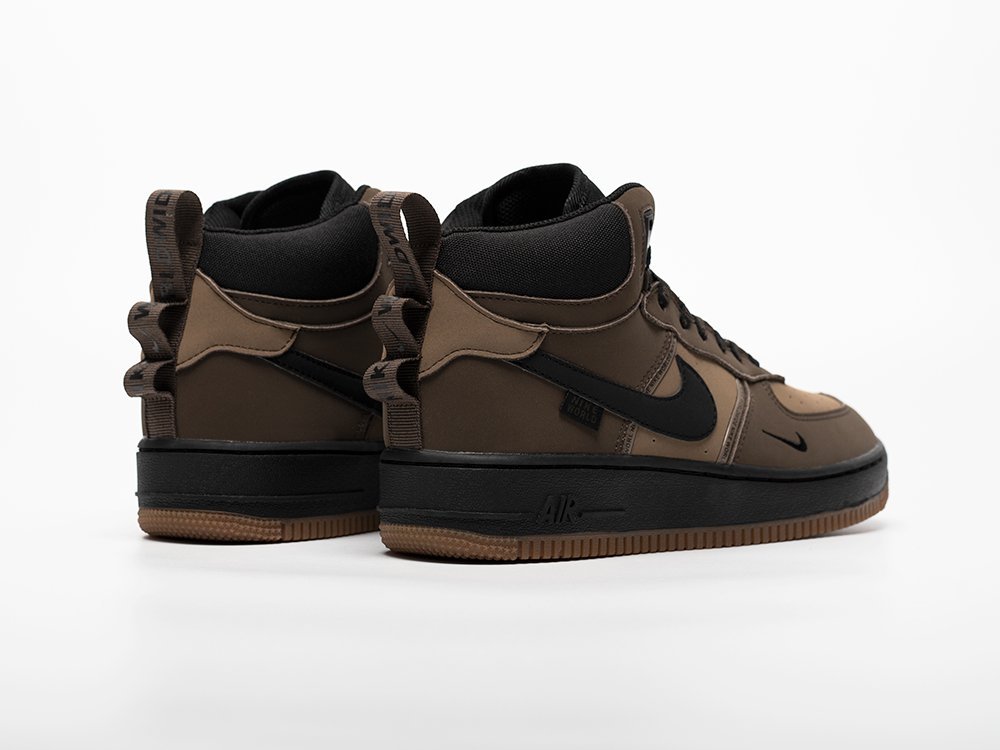 Nike Air Force 1 Mid коричневые кожа мужские (AR33239) - фото 4