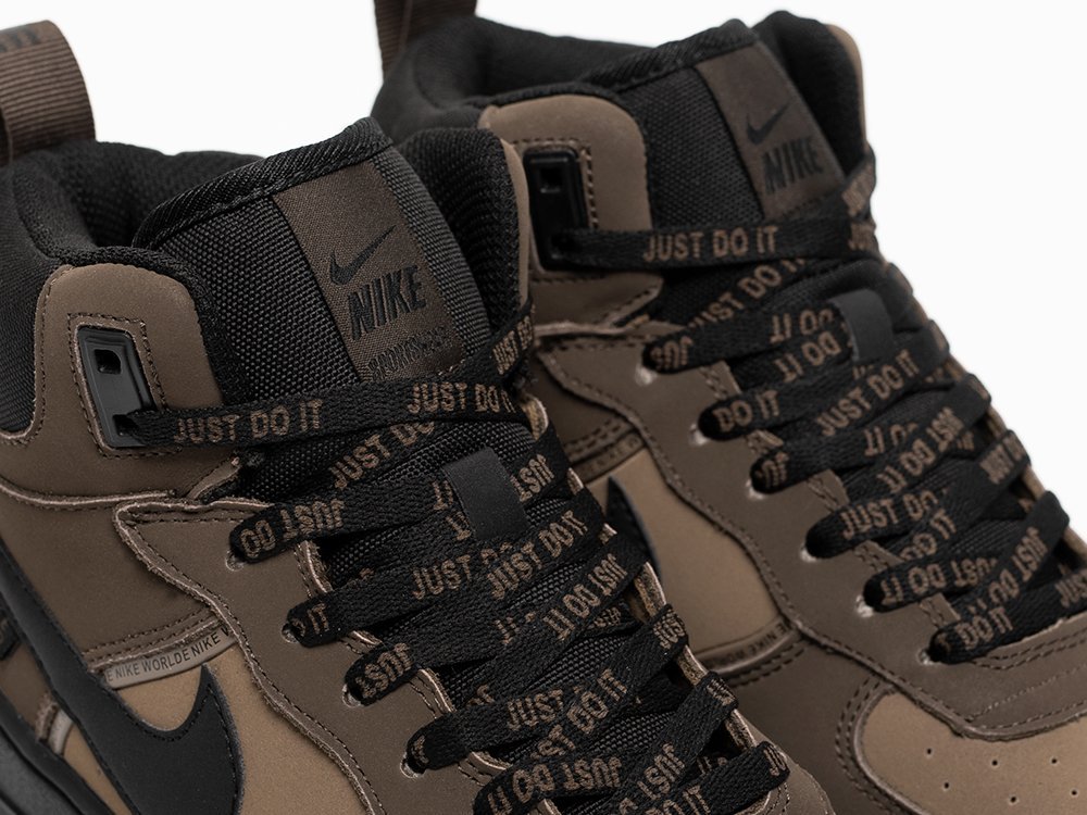 Nike Air Force 1 Mid коричневые кожа мужские (AR33239) - фото 7 Nike Air Force 1 Mid коричневые кожа мужские (AR33239) - фото 7