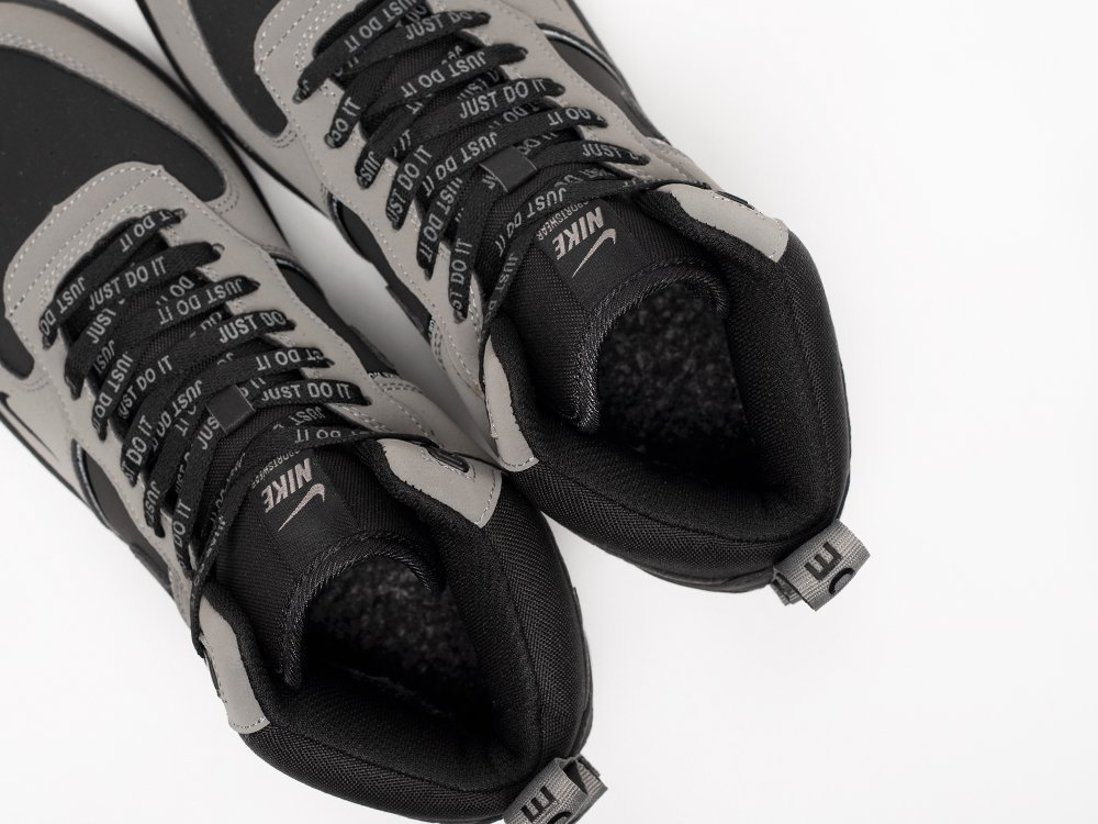 Nike Air Force 1 Mid серые кожа мужские (AR33240) - фото 8 Nike Air Force 1 Mid серые кожа мужские (AR33240) - фото 8