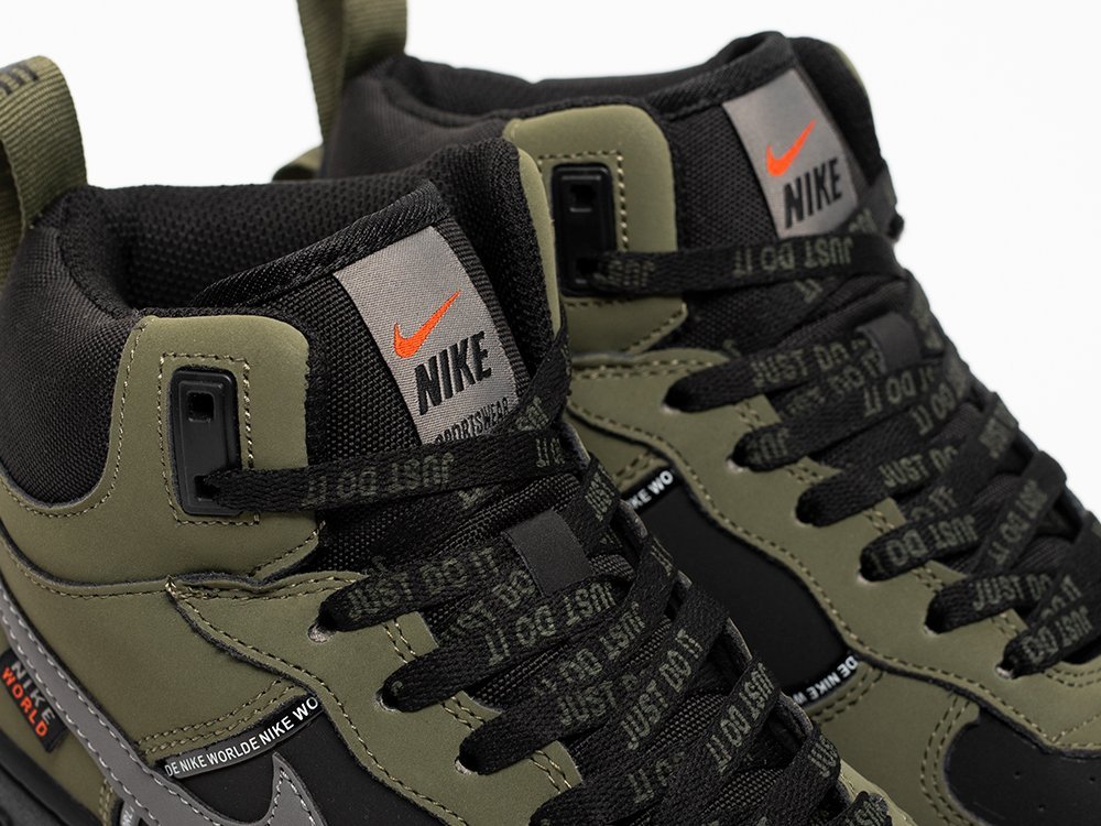 Nike Air Force 1 Mid зеленые кожа мужские (AR33243) - фото 7 Nike Air Force 1 Mid зеленые кожа мужские (AR33243) - фото 7