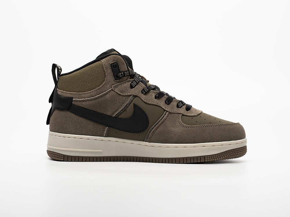 Nike Air Force 1 Mid коричневые кожа мужские (AR33252) - фото 3