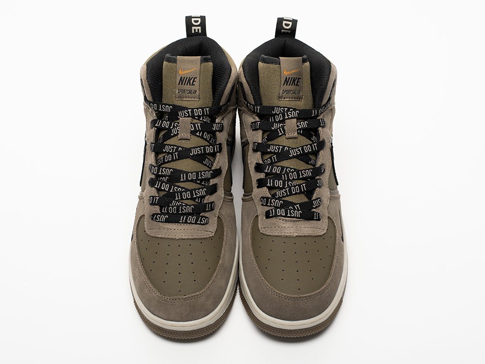 Nike Air Force 1 Mid коричневые кожа мужские (AR33252) - фото 6 Nike Air Force 1 Mid коричневые кожа мужские (AR33252) - фото 6