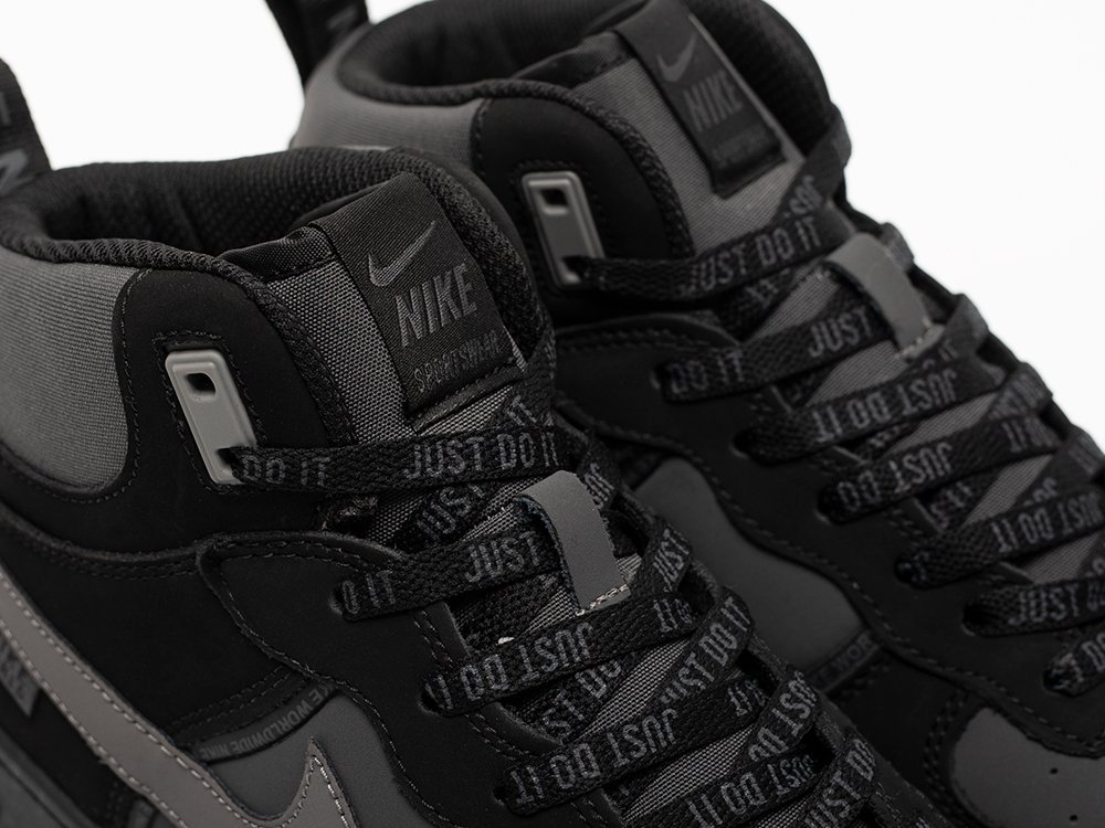 Nike Air Force 1 Mid черные кожа мужские (AR33253) - фото 7 Nike Air Force 1 Mid черные кожа мужские (AR33253) - фото 7