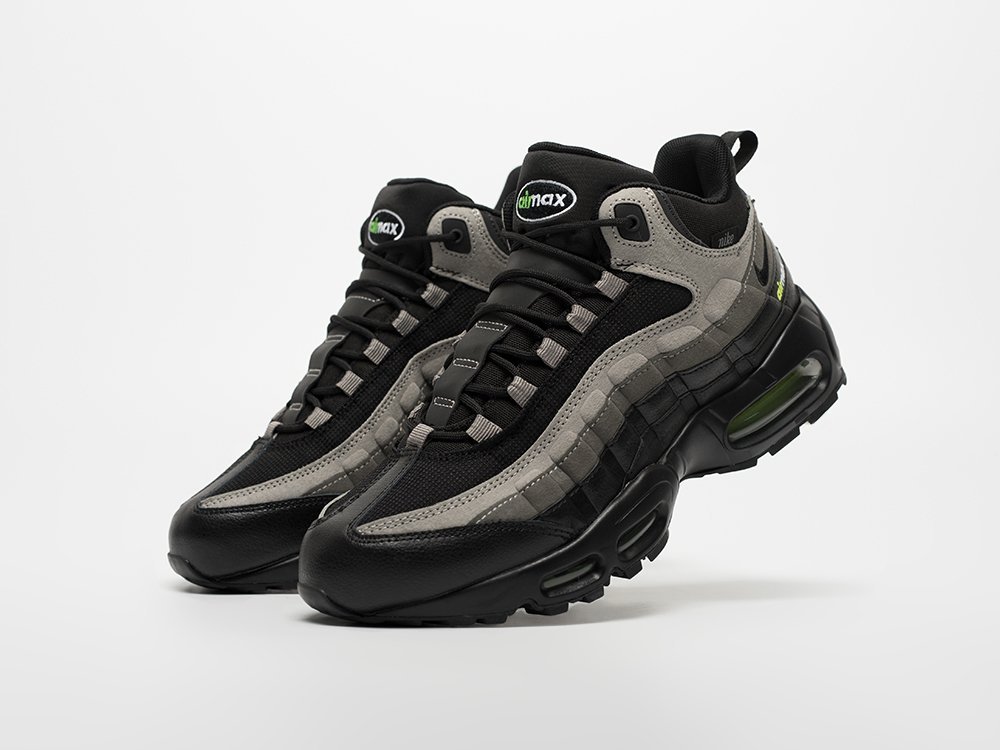 Nike Air Max 95 Sneakerboot серые кожа мужские (AR33283) - фото 2