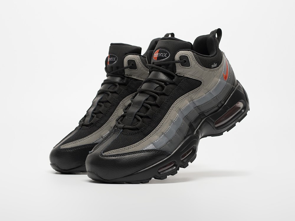 Nike Air Max 95 Sneakerboot серые кожа мужские (AR33284) - фото 2