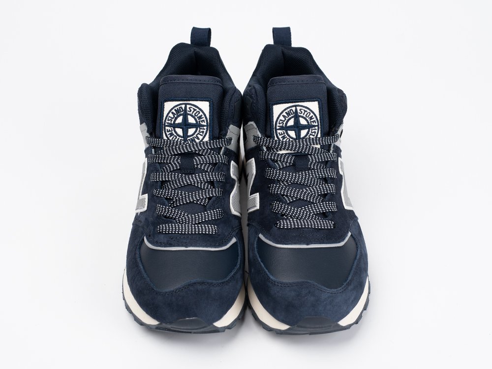 New Balance 574 Mid x Stone Island WMNS синие замша женские (AR33331) - фото 4 New Balance 574 Mid x Stone Island WMNS синие замша женские (AR33331) - фото 4