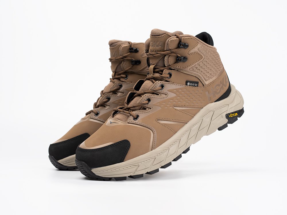 Hoka Anacapa Mid Gore-Tex коричневые текстиль мужские (AR33349) - фото 2